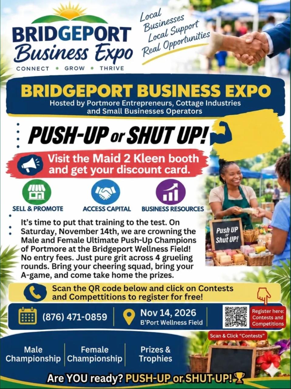 Flyer pinned on the board