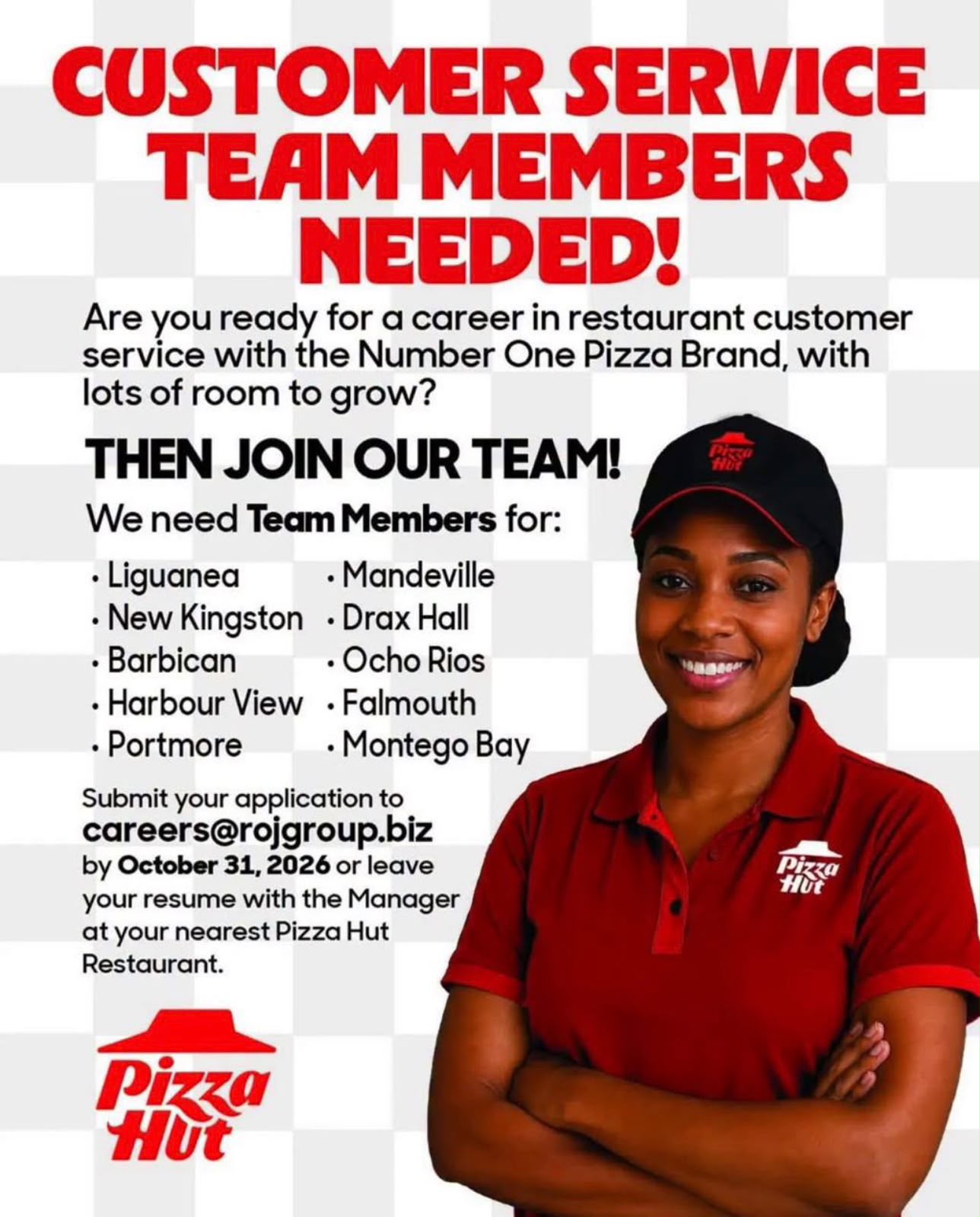 Flyer pinned on the board