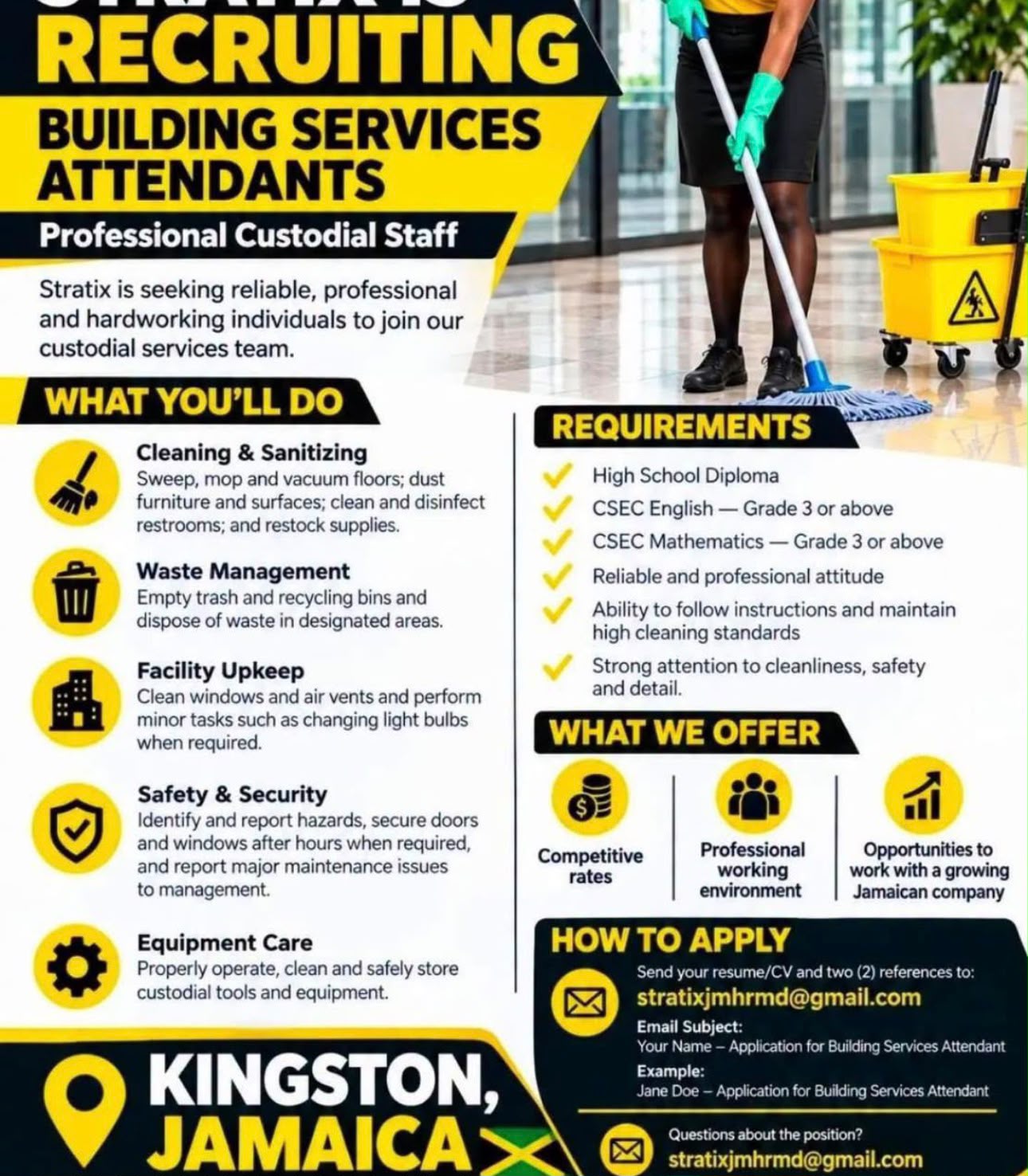 Flyer pinned on the board