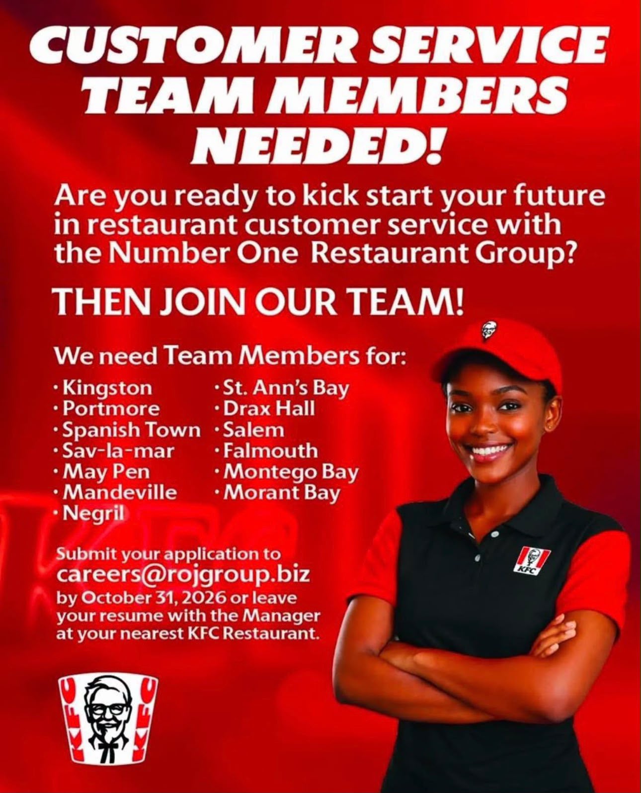 Flyer pinned on the board